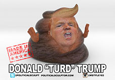 Donald Turd Trump Desk figurine