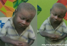 Skeptical African Child Bust