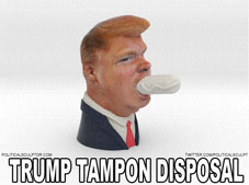 Trump Tampon Disposal